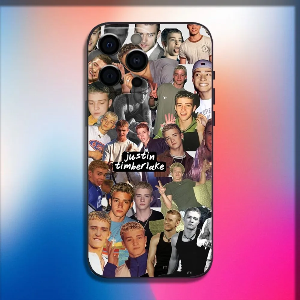 Singer Justin T-Timberlake Phone Case For iPhone 16 15 14 13 12 11 Pro X XS Max XR Plus Mini Soft Black Cover