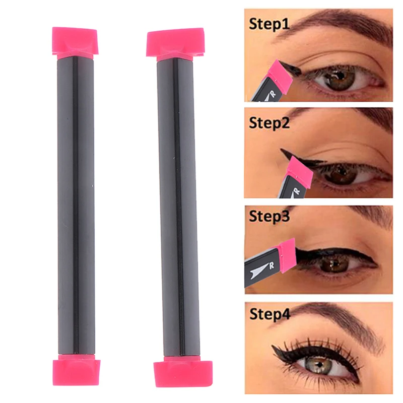 

2 Size Stamps Eyeliner Tool Makeup Wing Style Cat Eye Women Cosmetic Beauty Tool