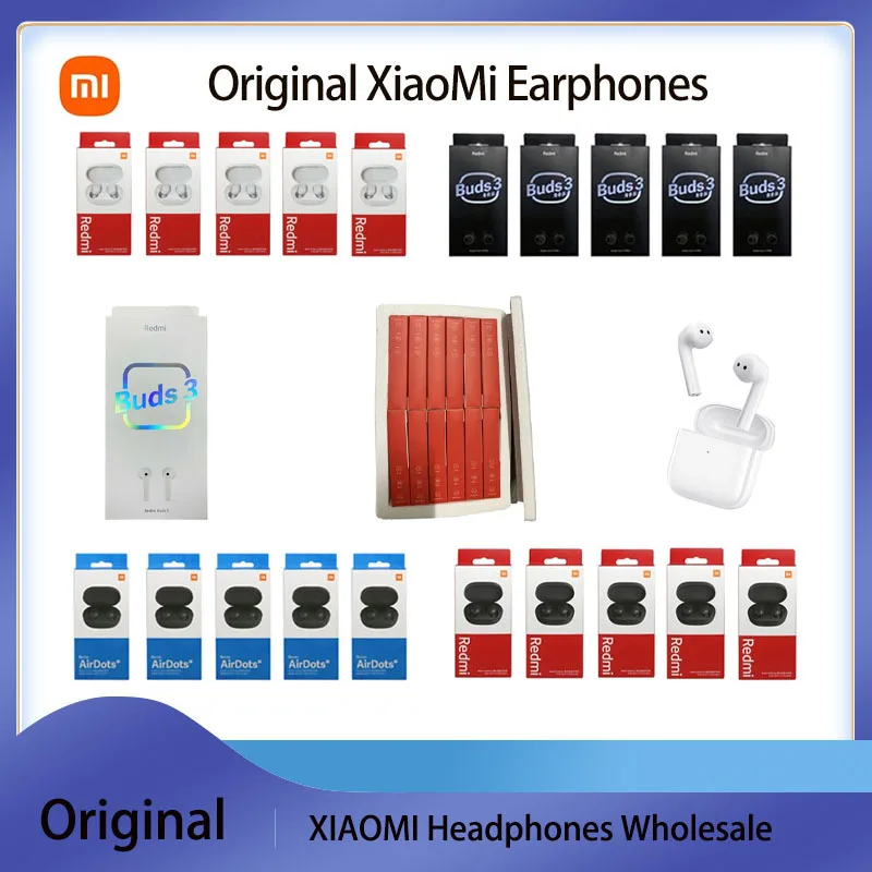 

Оригинальные наушники Xiaomi Airdots Redmi Buds 3, белые Bluetooth наушники Redmi Airdots 2, беспроводные наушники Youth Edition, наушники-вкладыши, 30 шт.