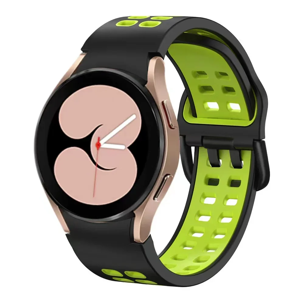 Фото Силиконовый ремешок для Samsung Galaxy Watch 4/6 Classic 42 мм, 46 мм, 43 мм, 47 мм, спортивный браслет для часов 7/6/5/4 40 мм, 44 мм №4