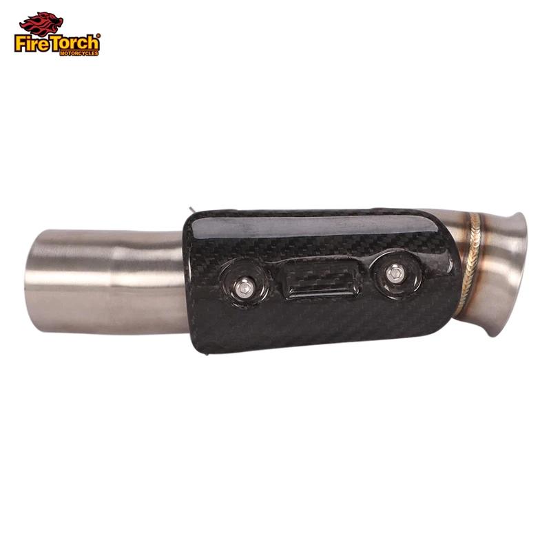 

Выхлопная система для мотоцикла Espace Moto среднее углеродное волокно покрытие средней линии соединительной трубы для KTM Duke 790 2018 ~ 2020 для Duke 890 2020 ~ 2021