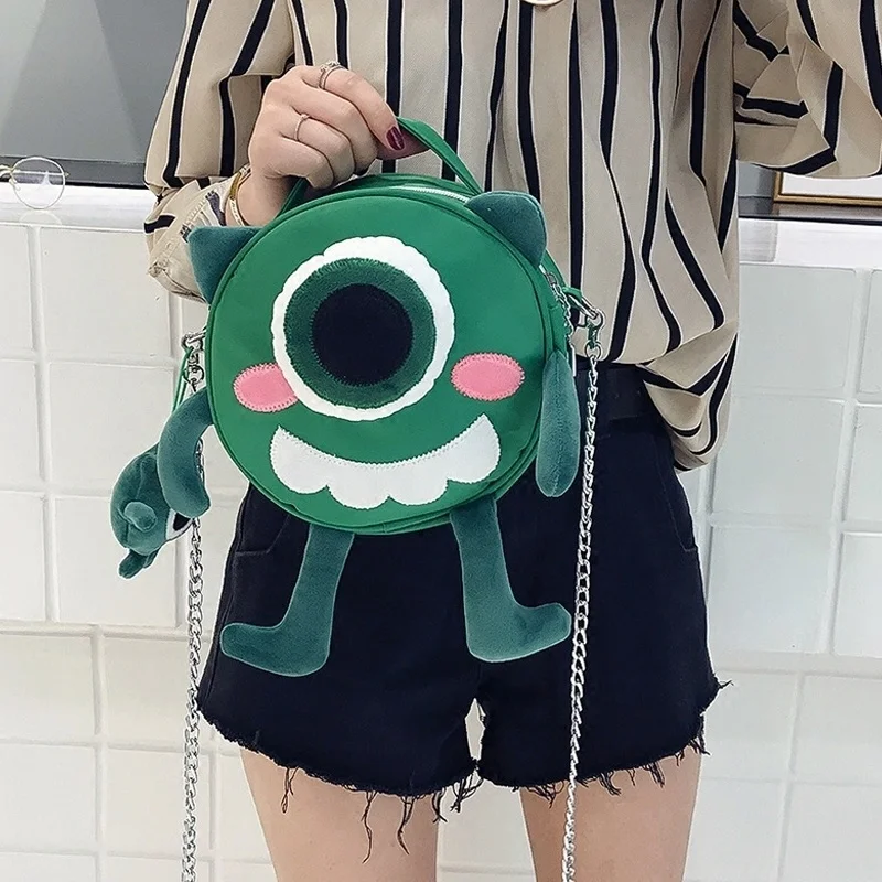 Милая мультяшная модная маленькая круглая Женская Повседневная Сумка-тоут через