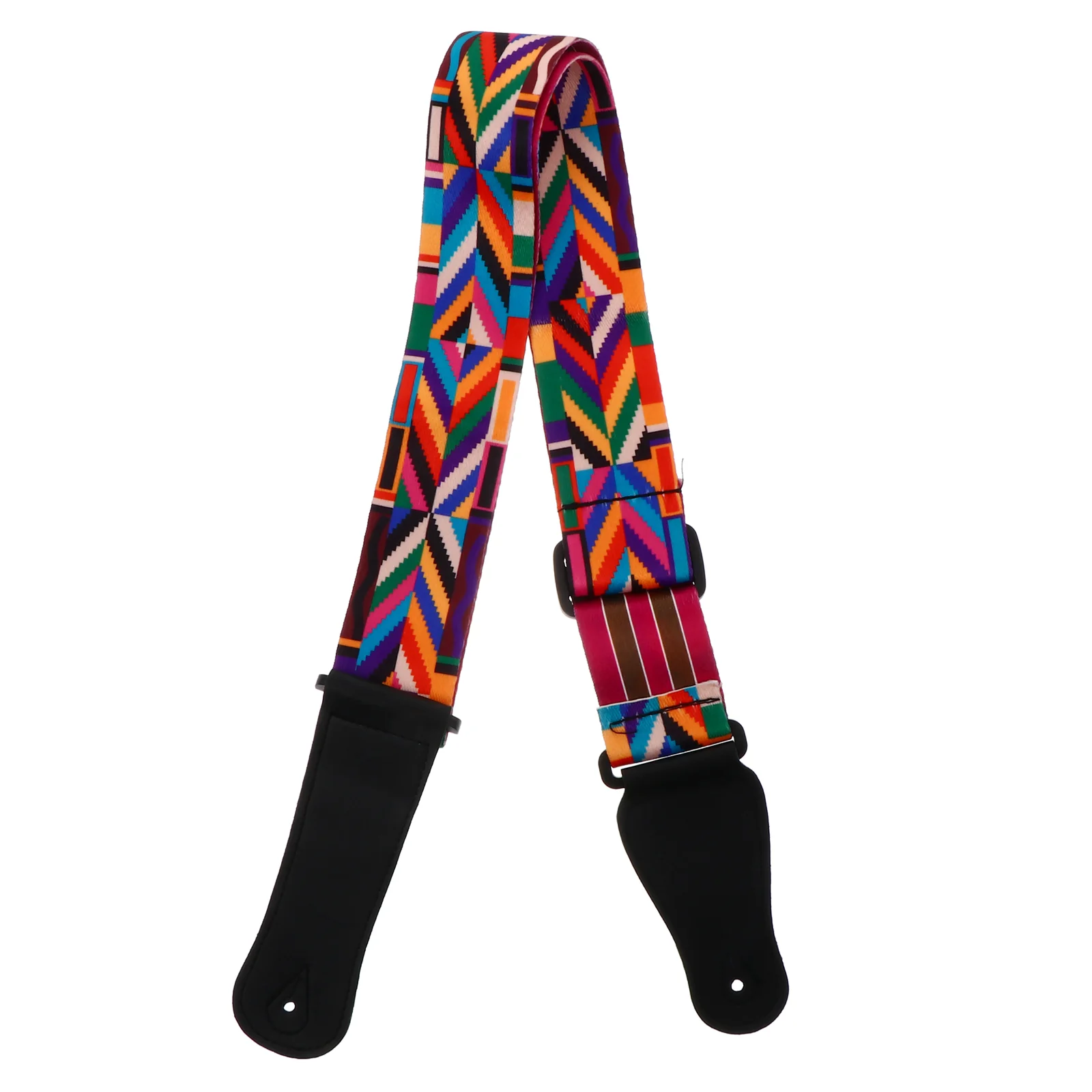 

Ukulele Strap Rainbow Mandolin Vintage Belt Hawaiian Ethnic Waist Colorful