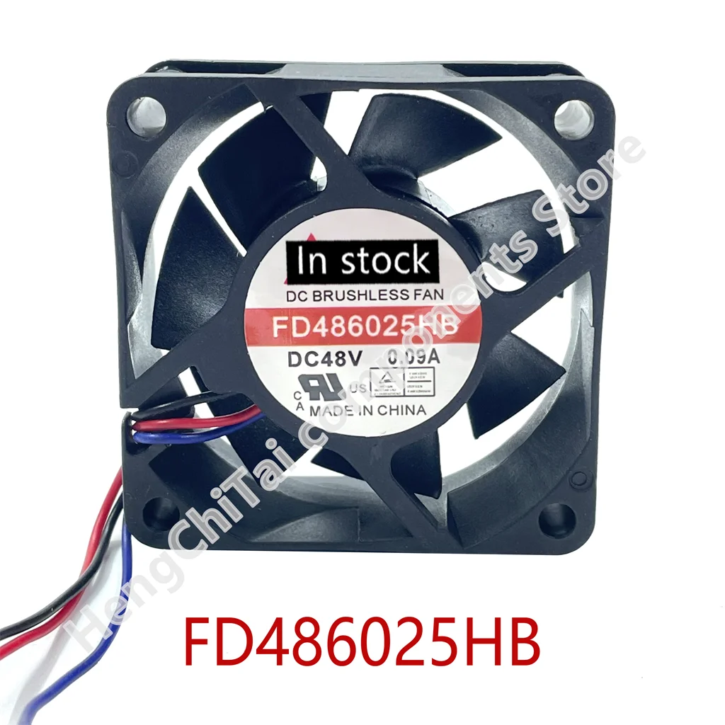 Оригинальный новый 100% рабочий FD486025HB 6025 6 см 0.09A 48 В трехстрочный охлаждающий вентилятор