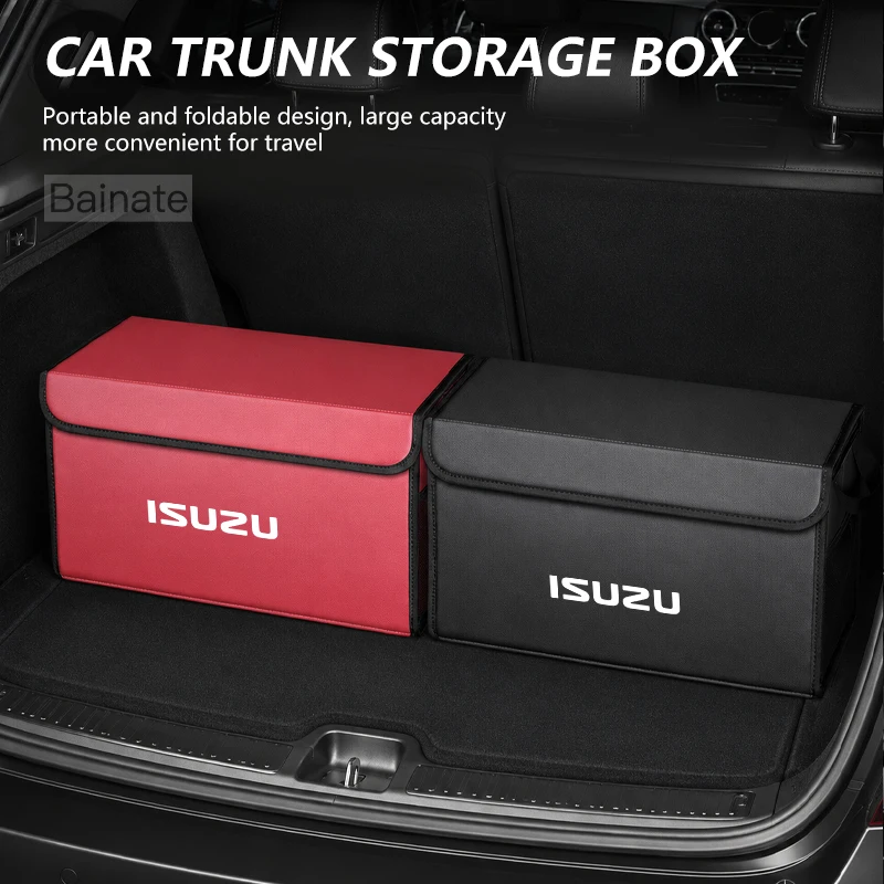 Фото Кожаный органайзер для багажника автомобиля, для ISUZU D-MAX I II III ASCENDER ELF Van KB Pickup 2013-2025, аксессуары №1