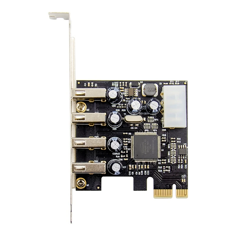 Карта преобразователя PCI-E на 4 порта USB 2 0 карта адаптера PCIE USB2.0 чипсет MCS9990