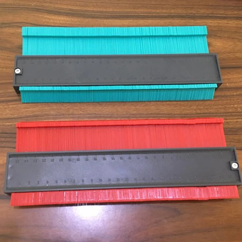 

1Pcs Irregular Precise Measurement Blue/Red 14CM/25CM Marking Tool Measure Ruler for Tiles Laminate Wood ABS Profile Gauge