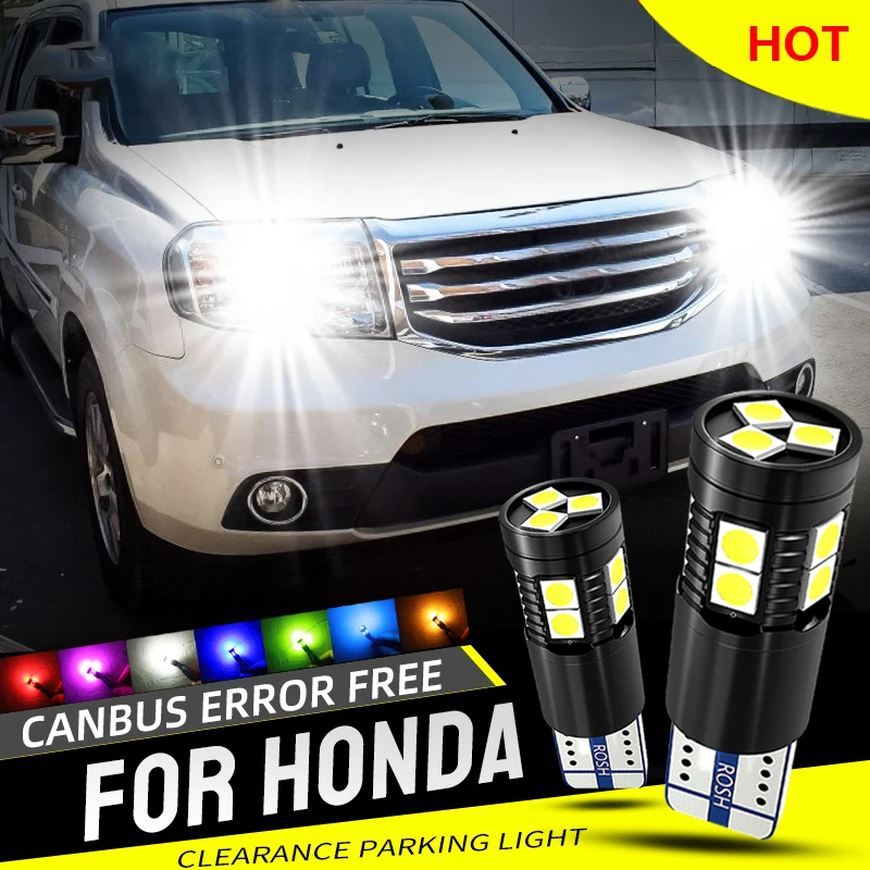 

2pcs T10 W5W LED Clearance Side Marker Parking Lights Bulbs Lamp For Honda Legend Stream S2000 Ridgeline Pilot Element Odyssey
