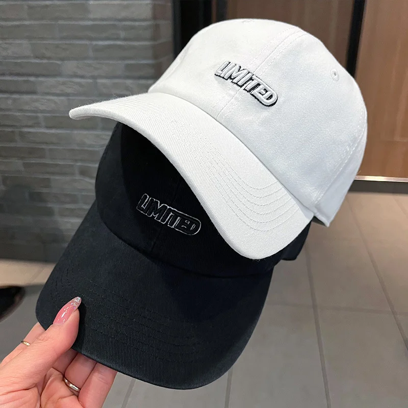 

Новинка весна-лето мягкая женская универсальная тонкая шляпа с надписью вышитая бейсбольная Кепка карамельных цветов Мужской солнцезащит...