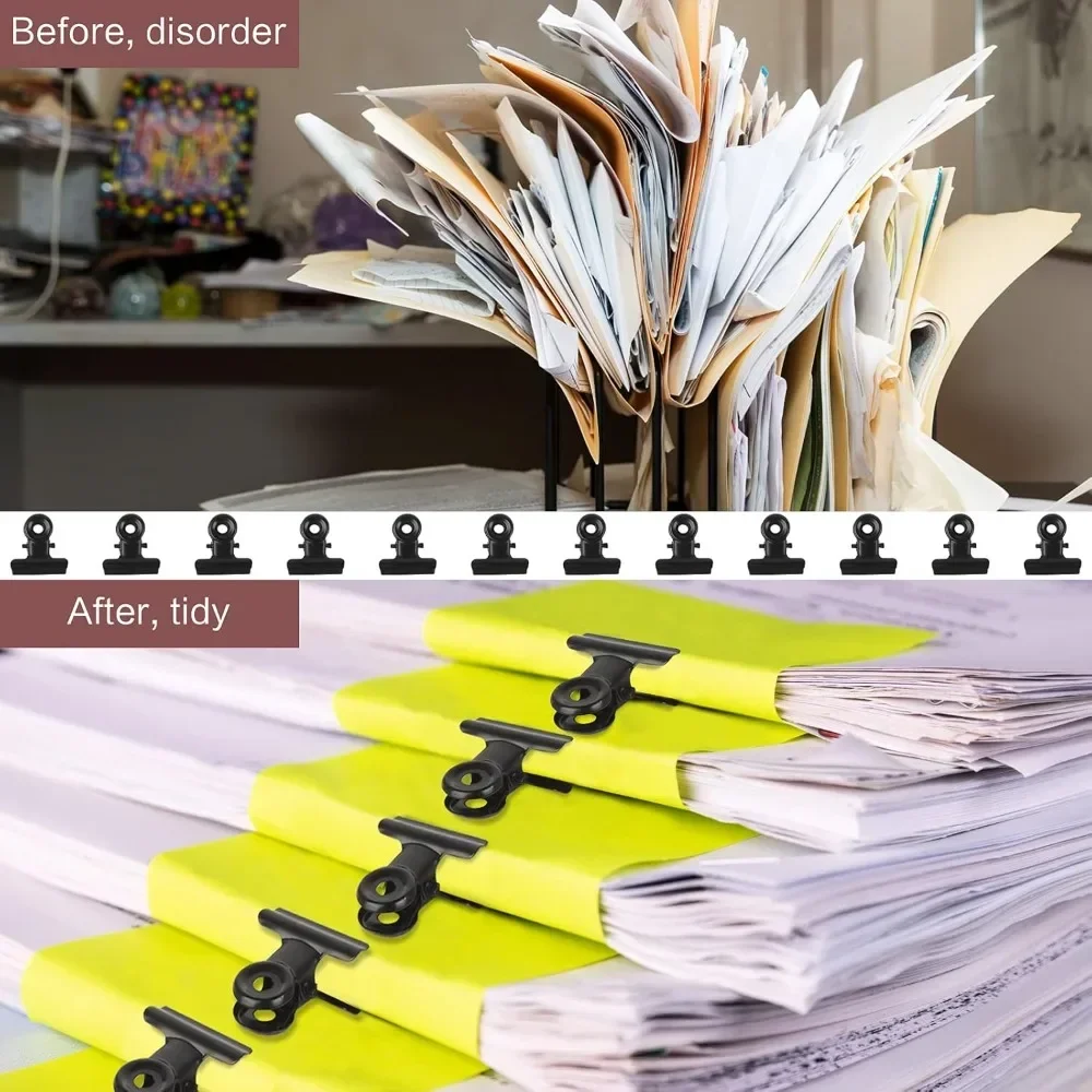 50 шт. металлические зажимы для бульдога герметичные мешков с едой папка билетов