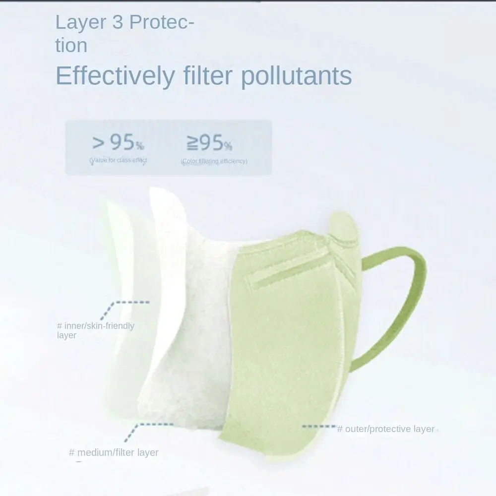 10 шт. одноразовые маски для взрослых с защитой от УФ-лучей