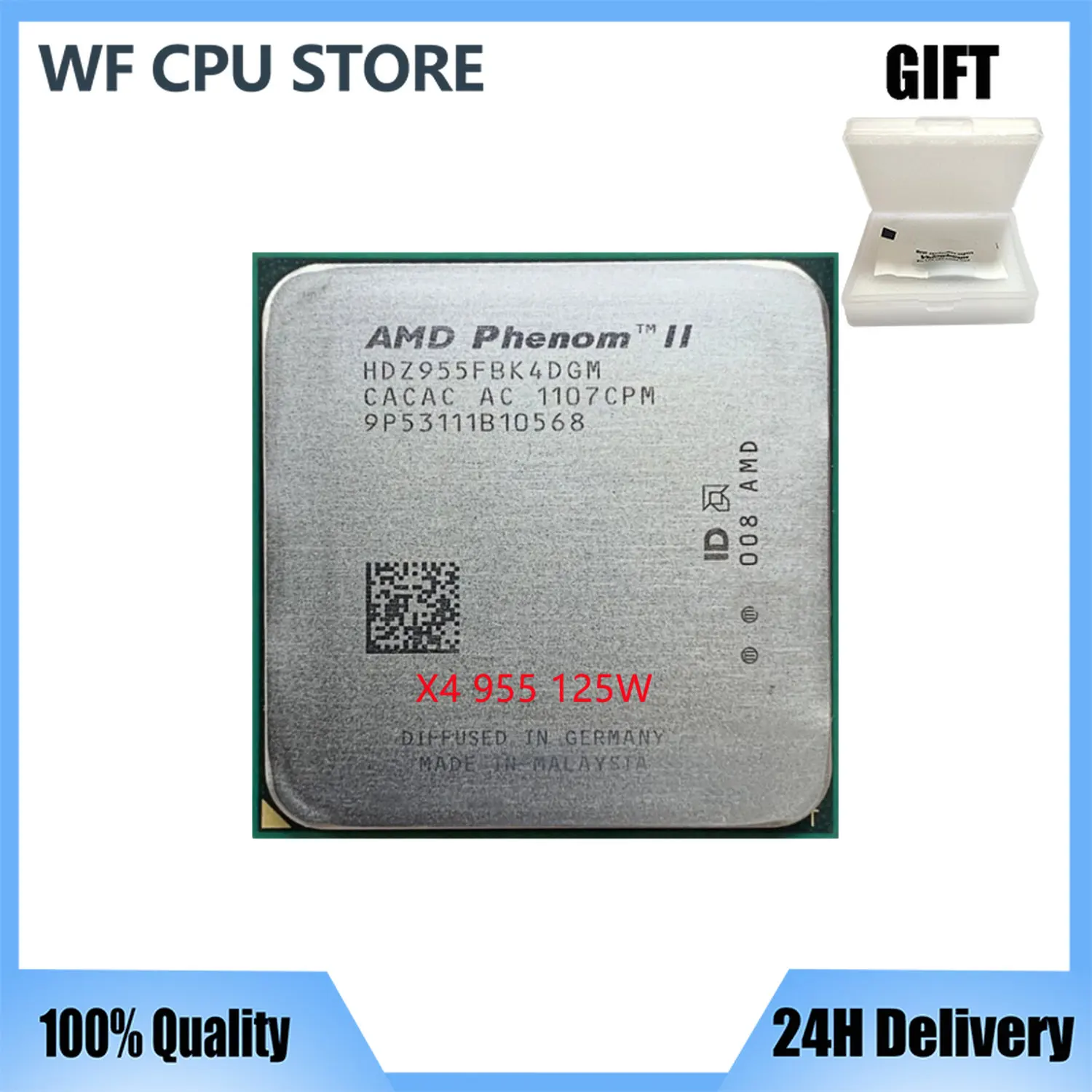 

Четырехъядерный процессор AMD Phenom II X4 955, 125 Вт, 3,2 ГГц, 125 Вт, HDZ955FBK4DGM / HDX955FBK4DGI/HDZ955FBK4DGI, разъем AM3