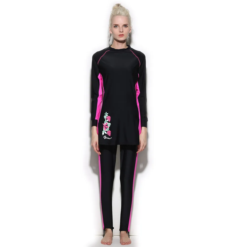

Swimwear Women Bathing Suit Long Sleeves Modest Swimsuit for Musilim
