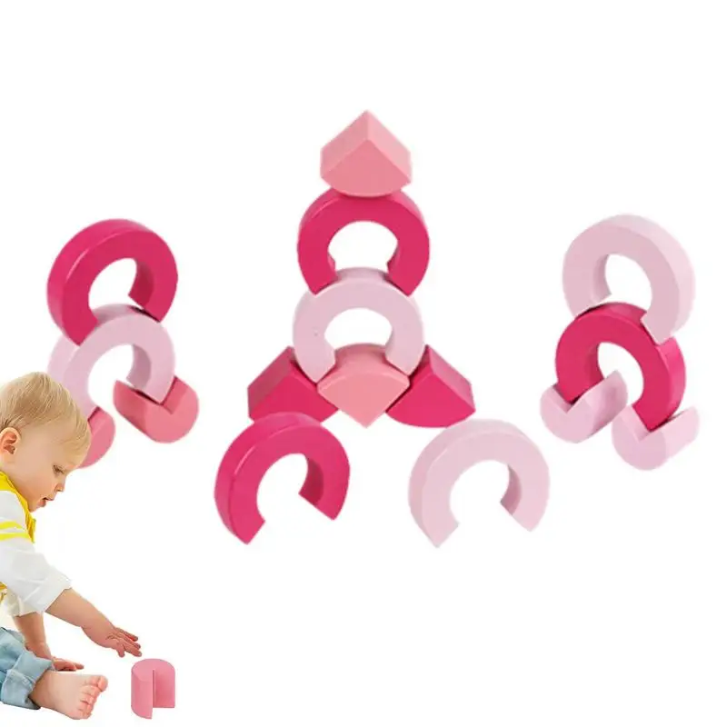 

Кубики для детей 4-8 лет, цветные геометрические строительные блоки, дошкольные развивающие игрушки Монтессори, блочные игрушки, подарок на день рождения для