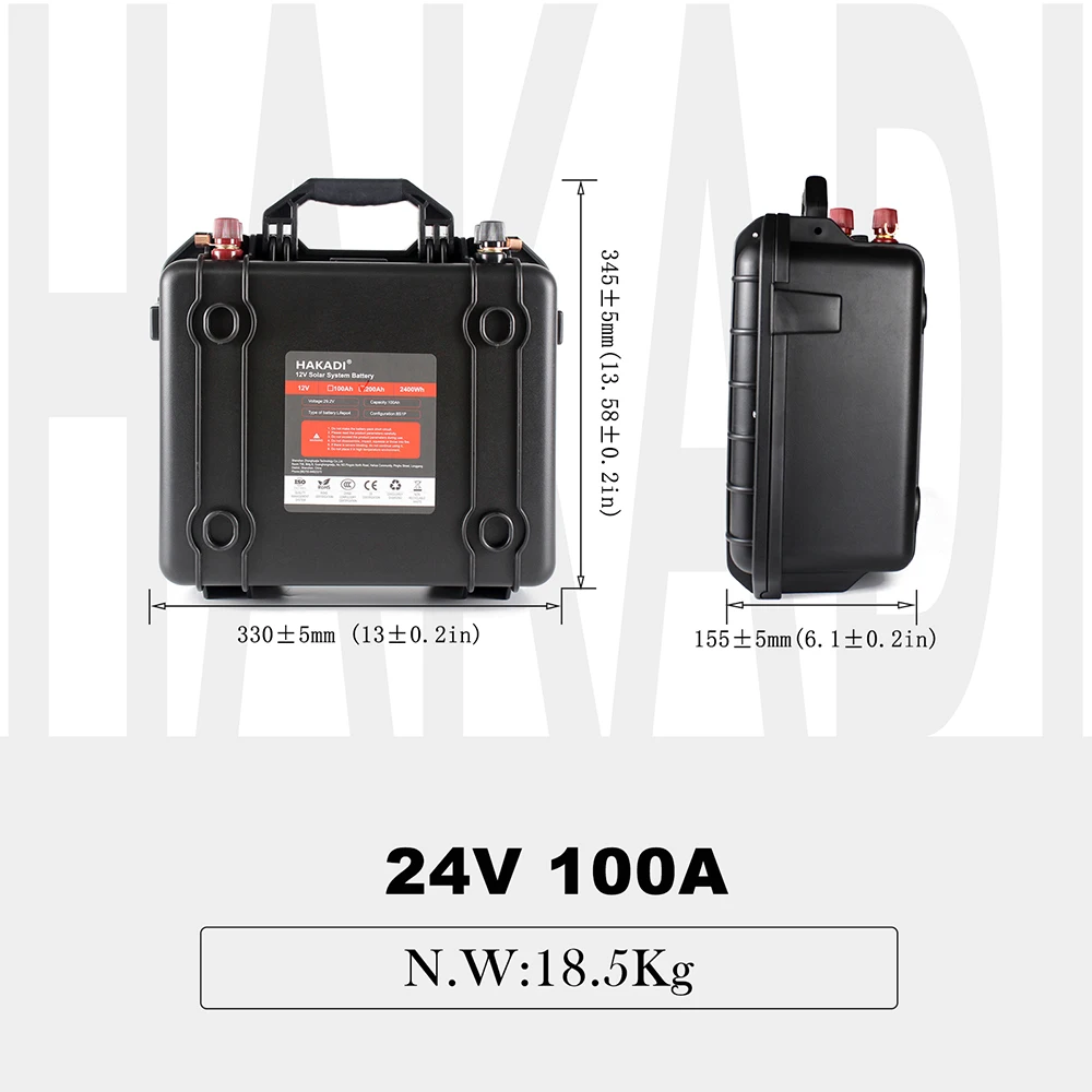 HAKADI 24V100Ah сборный 3 2 V 105Ah lifepo4 аккумулятор для электромобилей лодок