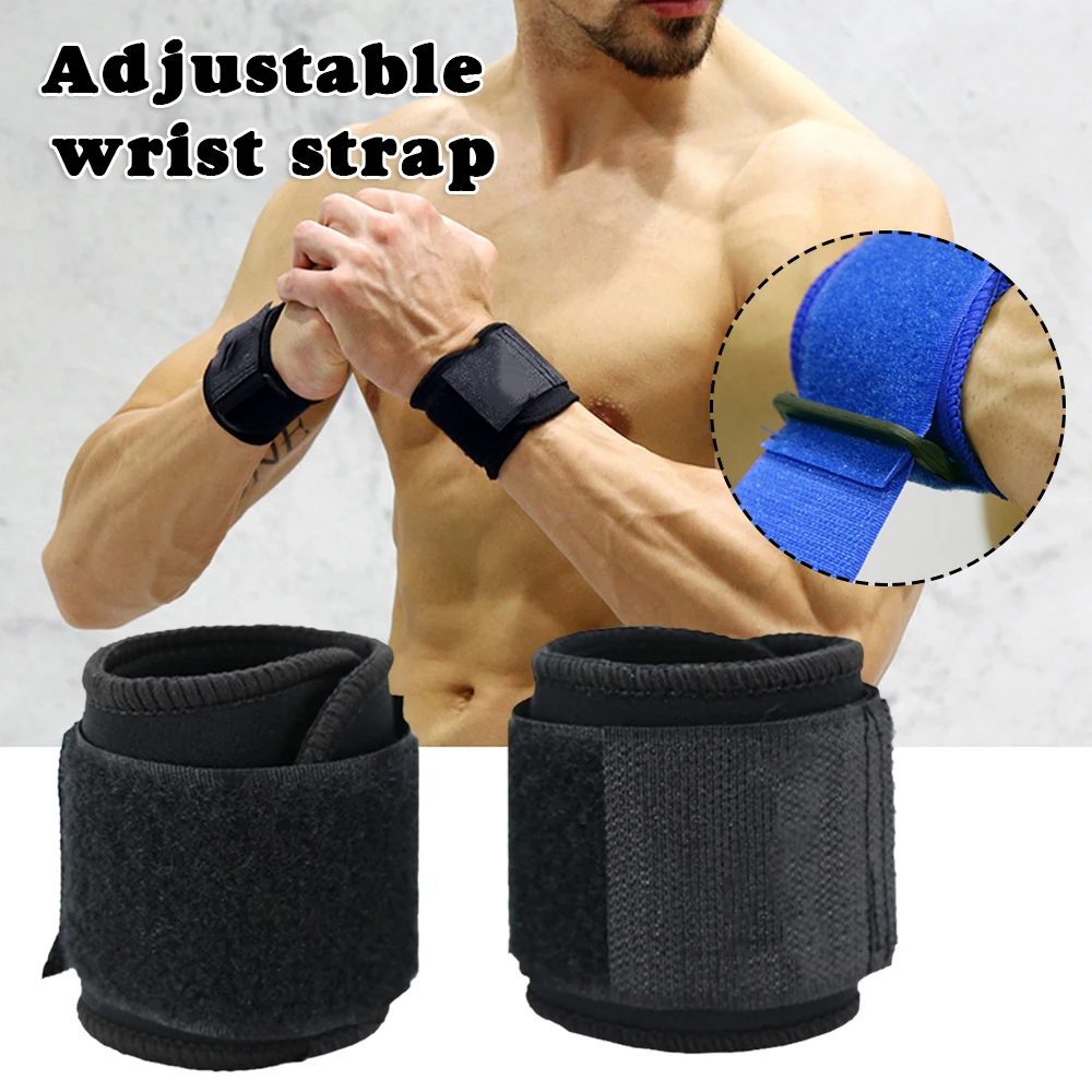 

Adjustable Soft Wristbands Wrist Support Bracers For Gym Sport Basketball Safety Carpal Protector 2pcs DIN889