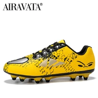 soccer shoes for men women student football boots long spikes soccer cleats kids women football shoes size 32 45