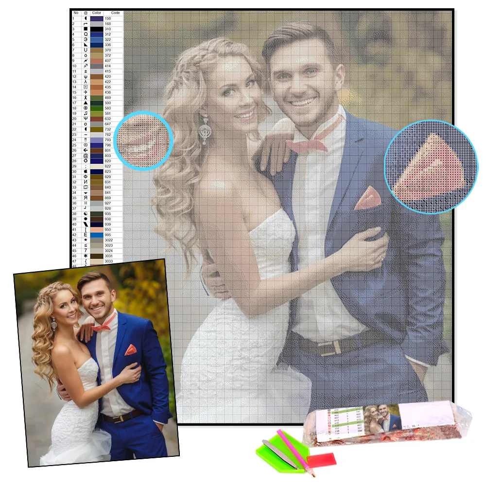 

Personalization Custom Lover 5D Diy Diamond Painting Full Round Rhinestones Diamond Embroidery Mosaic Cross Stitch Wall Art Gift