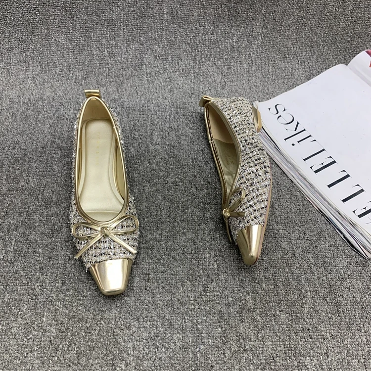 Повседневная женская обувь с острым носком и неглубоким без шнуровки Modis бантом