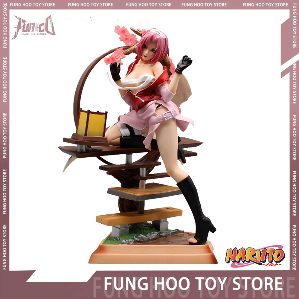 

32cm Naruto Haruno Sakura Anime Figure Gk Shippuuden Action Figures Statue Figurine Model Doll Sexy Pvc Decoration Toys Gift