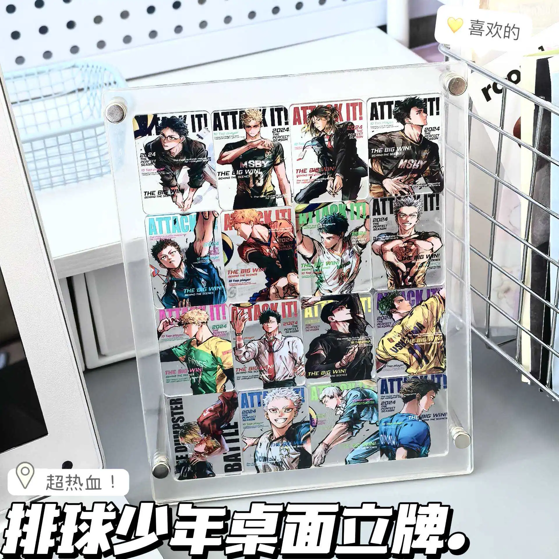 Аниме Haikyuu! Настольное украшение Shoyo Hinata Tobio Kageyama люмен разноцветное для стола