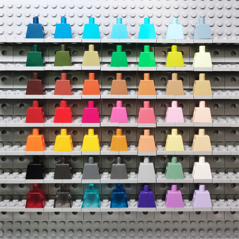 100pcs DIY MOC For 973 #Building block parts Body Part Torso Plain Figures