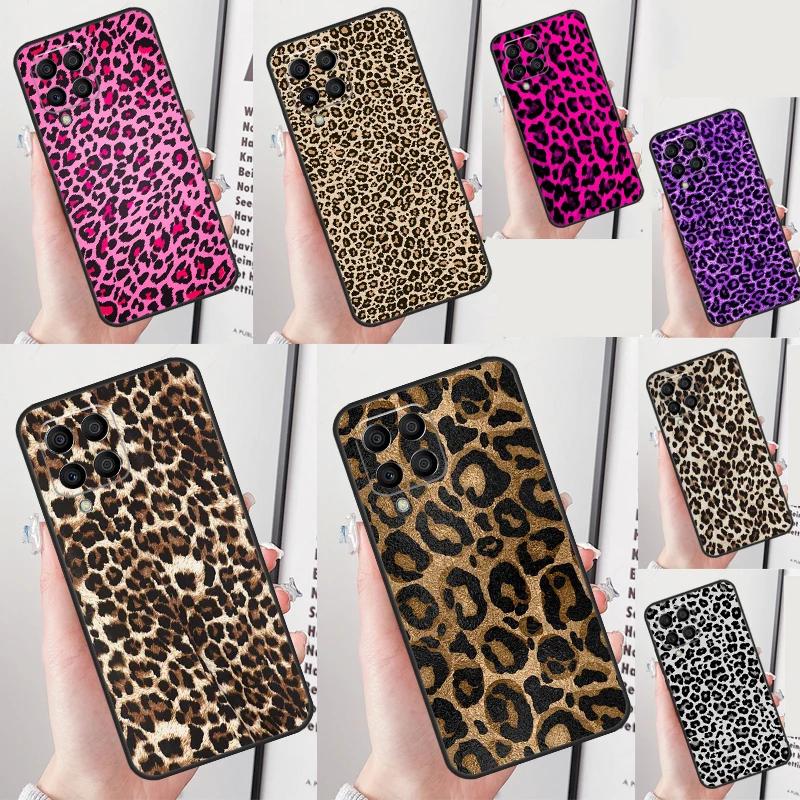 Чехол с леопардовым принтом для Samsung Galaxy M13 M33 M53 M12 M32 M52 M14 M34 M54 M11 M31 M51 M20 M30s M31s