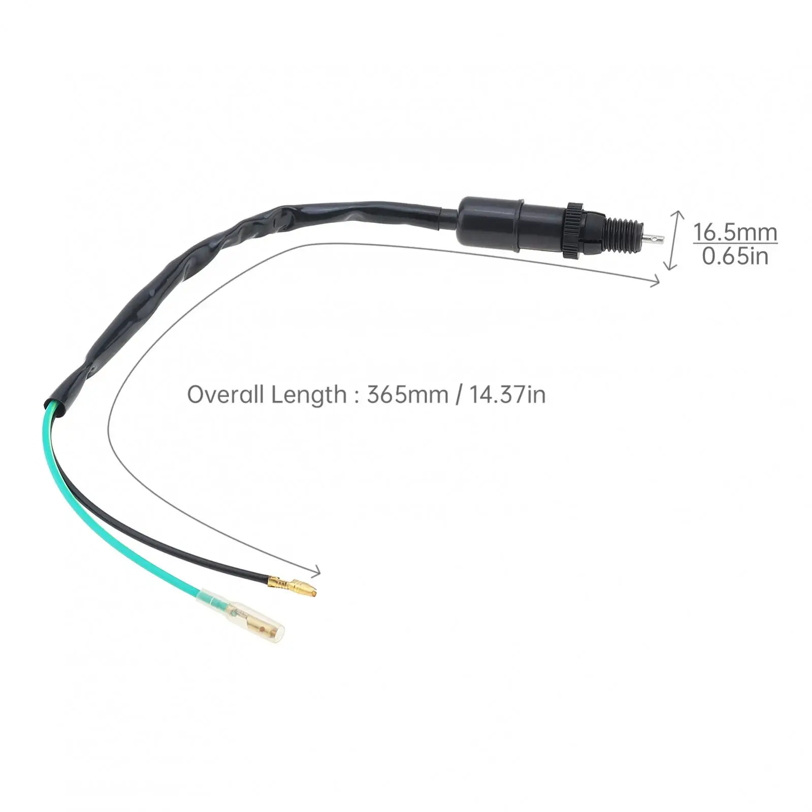 

2-проводной передний тормоз/задний стоп-сигнал, кабели переключателей, провода, пригодные для мотоцикла, скутера, ручная/ножная педаль, линия переключателя барабанного тормоза