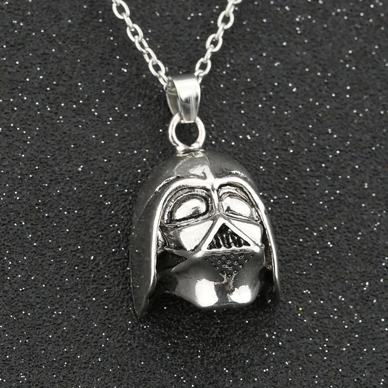Ожерелье Дарта Вейдера войны Темный Лорд Энакина винтажная подвеска серебряного