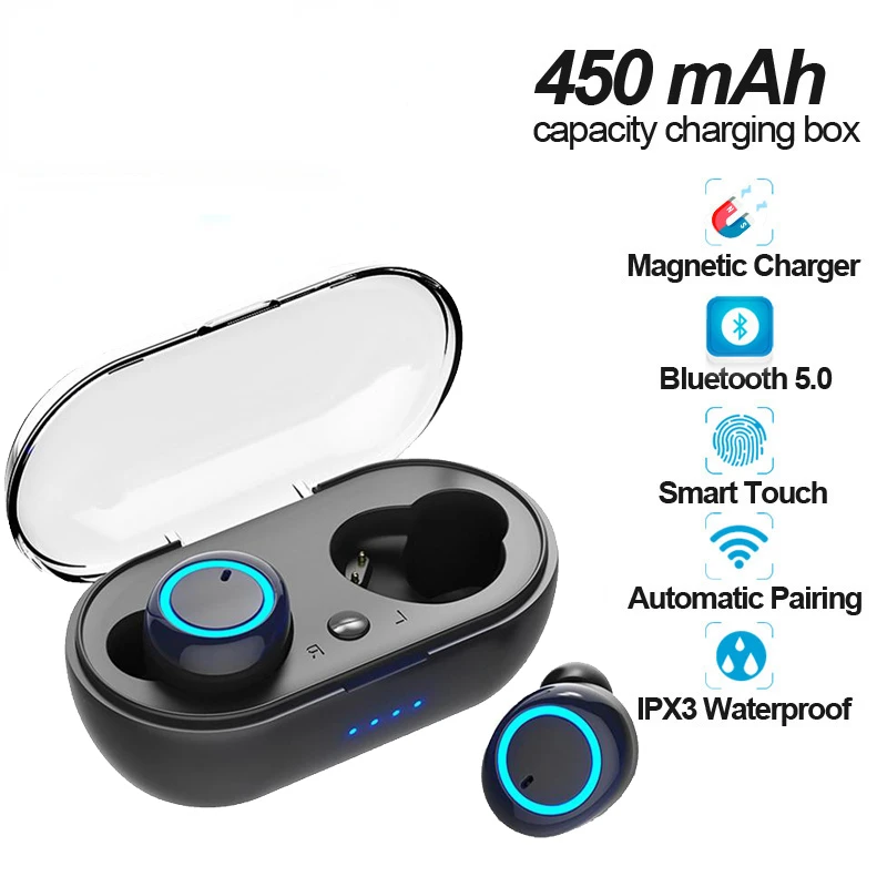 

Y50 TWS Pro Bluetooth Earphone Wireless Headphones Earpod Earbuds Gaming Headsets for Apple IPhone Xiaomi Redmi Airdots Earphone