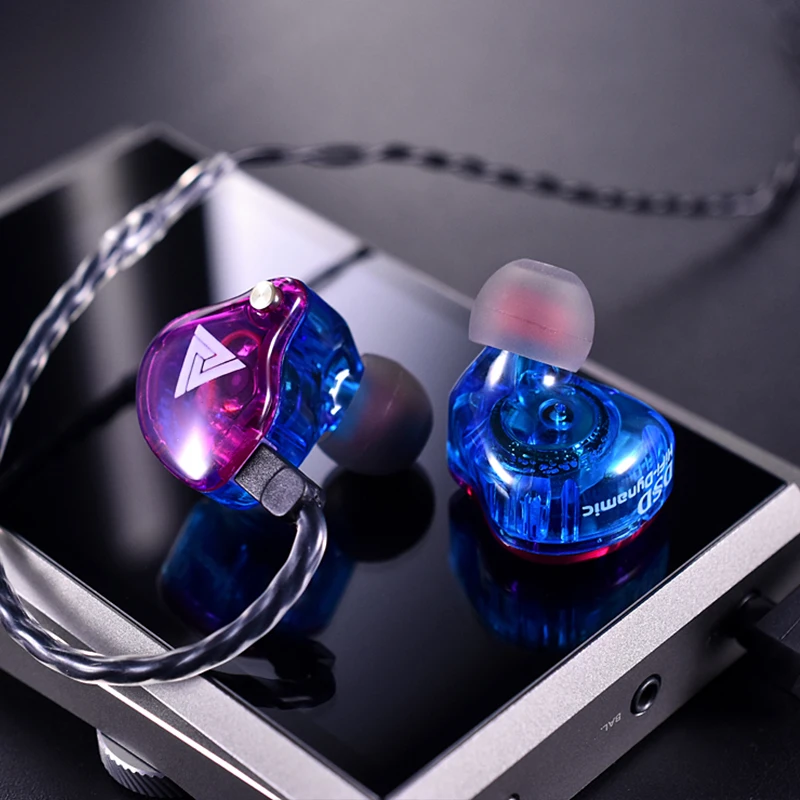 

Newset Original QKZ VK4 Heavy Bass Earphone Noise Cancelling Earbuds HiFi Headset With Mic Replaced Cable for phones