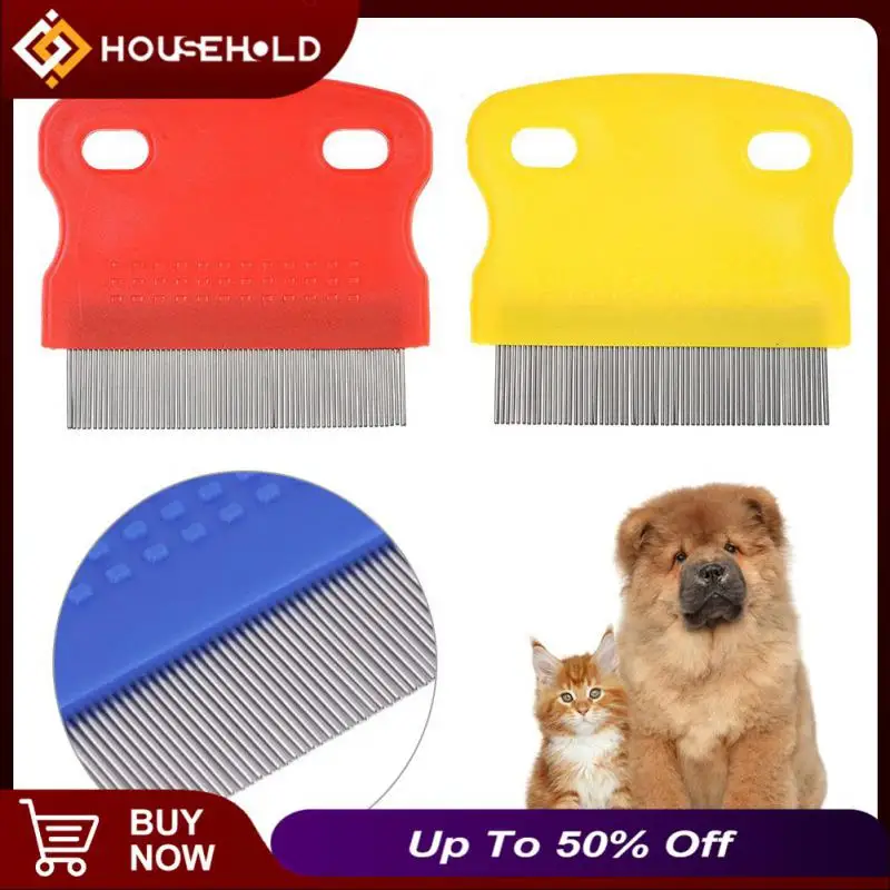 

2/4/6PCS Pet Flea Comb Remove Flea Dog Hair Shedding Comb Multifunction Puppy Cat Care Comb Grooming Pet Supplies Random Color