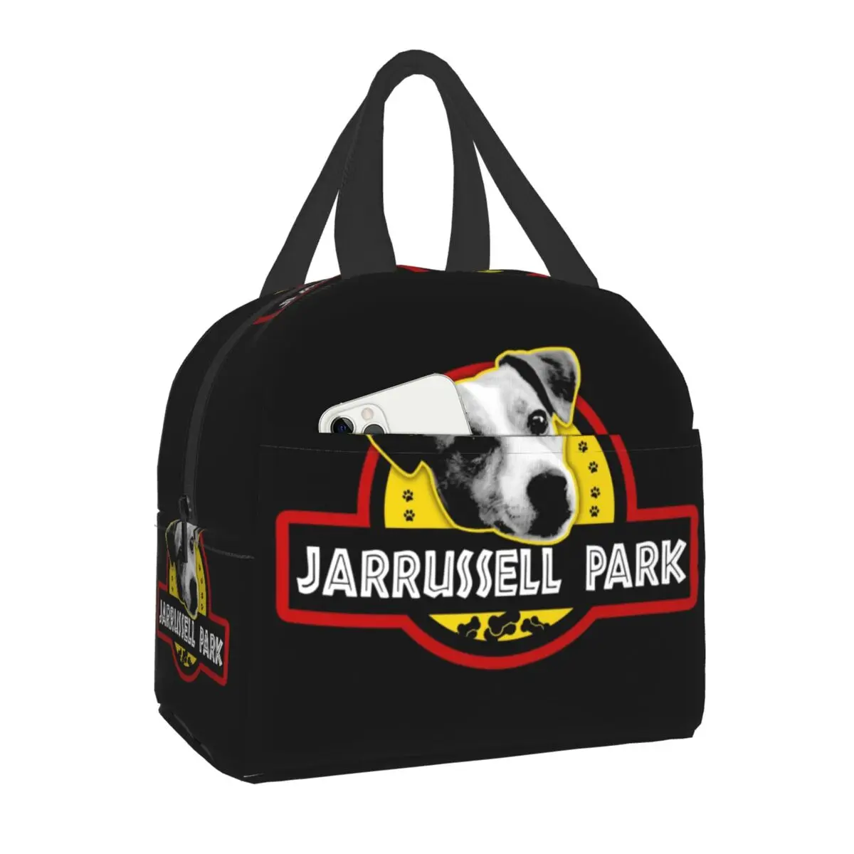 

Jack Russell Terrier Dog Portable Lunch Box Women Multifunction Cooler Thermal Food Insulated Lunch Bag Office Work Picnic Bags
