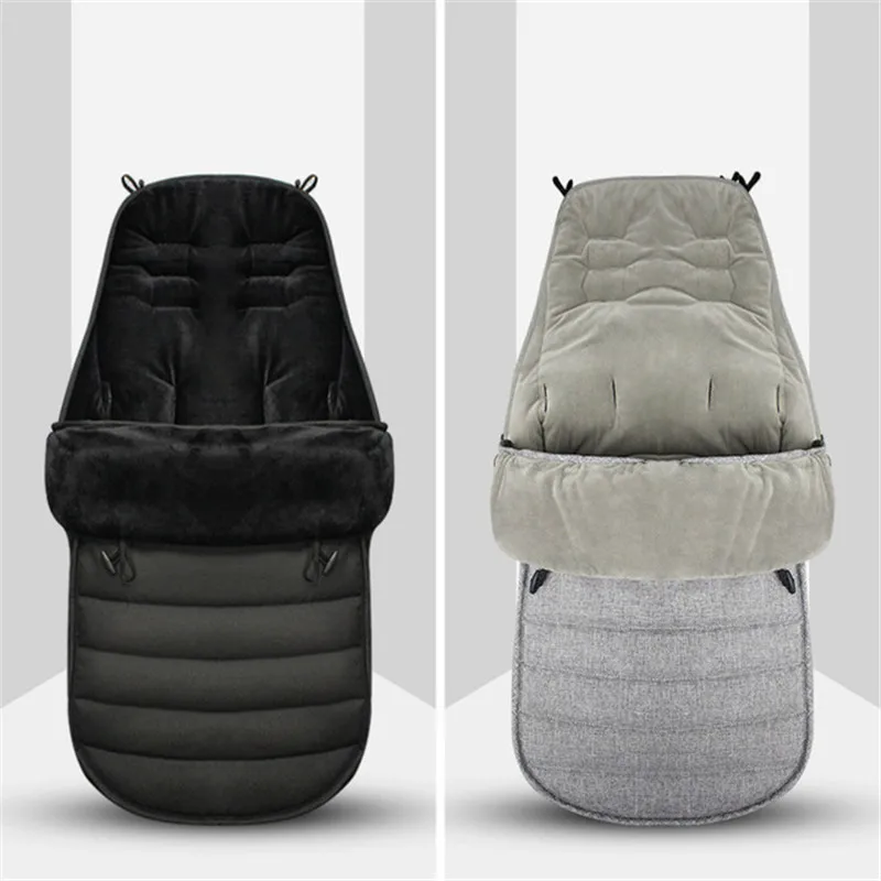 ZK45 Winter Thickened Sleeping Bag Warm Baby Sleeping Bag Newborn Windproof Waterproof Stroller Footmuff Stroller Accessories