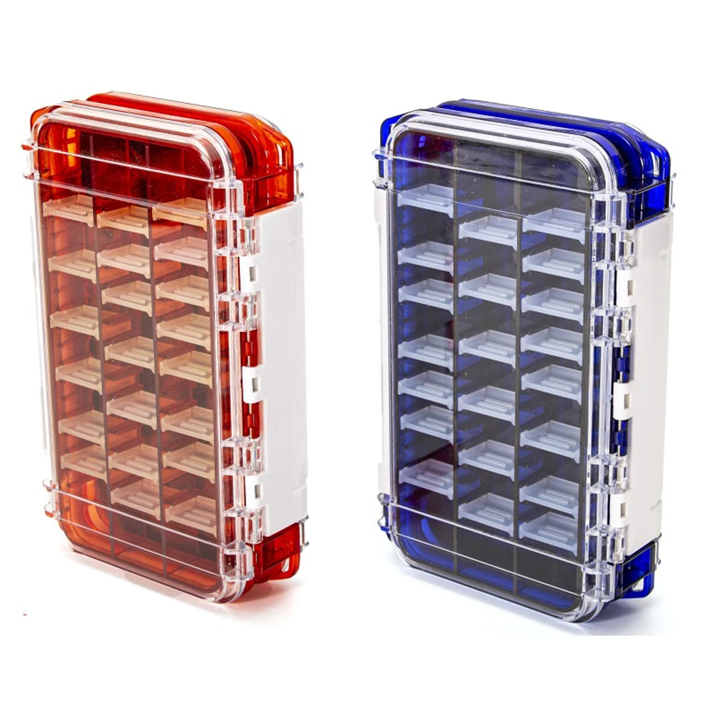 

Double Sided Fishing Box Fishing Accessories Lures Hooks Storage Box Fishing Tackle Compartments With Adjustable Dividers