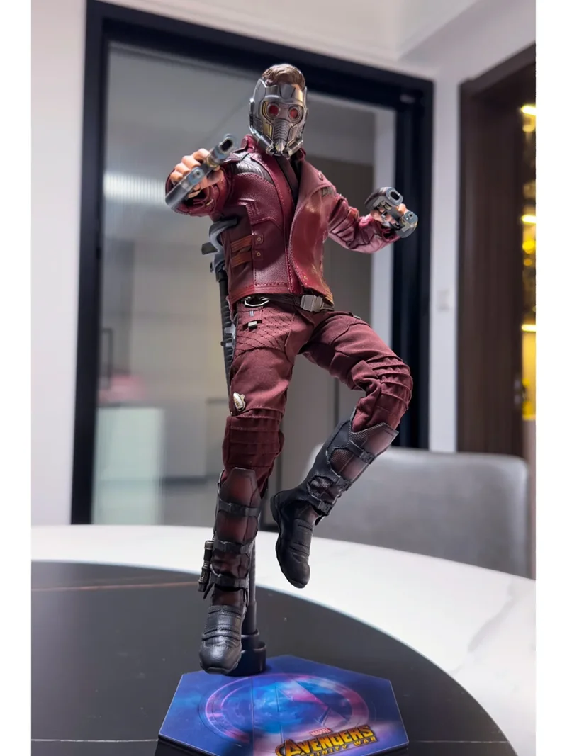 Фото В наличии оригинальные HOTTOYS HT MMS539 Marvel Avengers 3 Star Lord 3,0, экшн-фигурка, модель игрушки №3