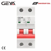 geya gym8 double pole din rail mcb 4 5ka miniature circuit breakers 63a ac type with ce cb semko certificate