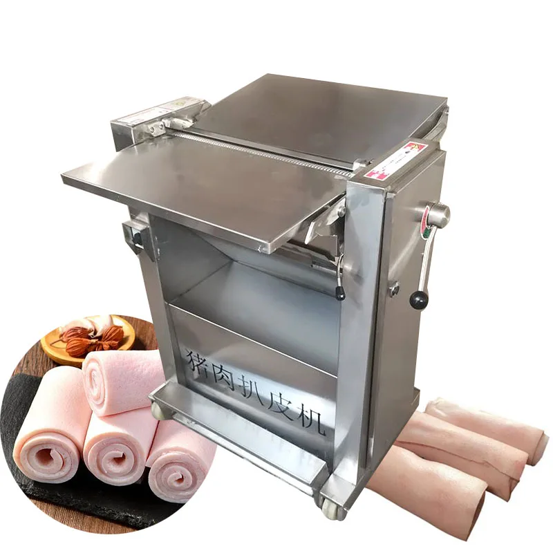 

Fresh Pork Pig Skin Remover Removing Peeling Machine Meat Cutting Machine