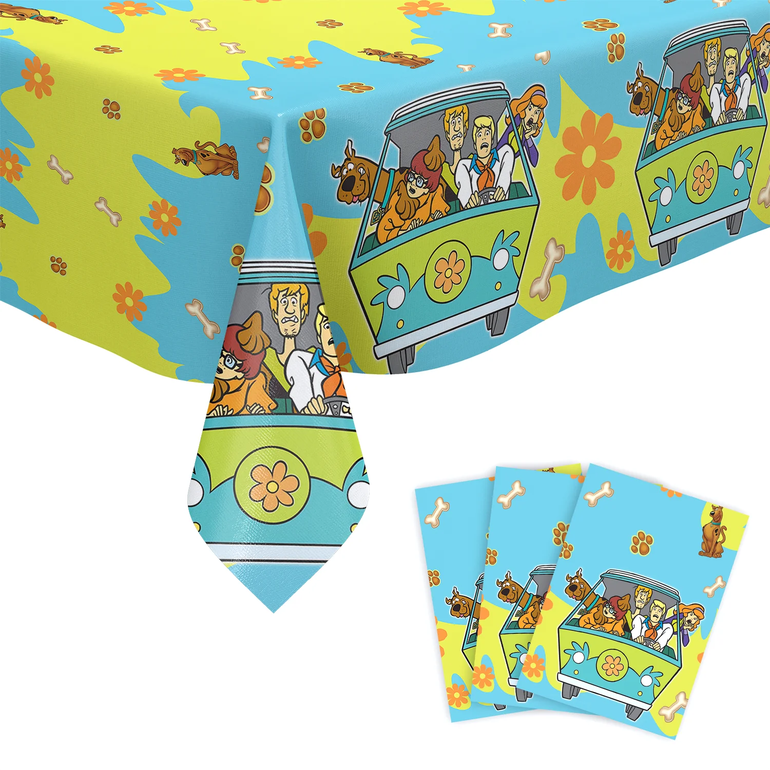 Новая скатерть Scoobys Do украшение для дня рождения одноразовая собаки комплект