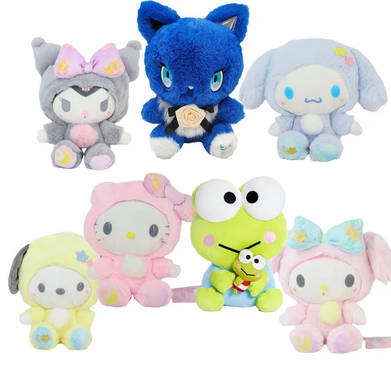 

Игрушка плюшевая Sanrio, милая плюшевая собака, кошка-пурин, милая плюшевая подвеска-брелок с животными, для девочек, 20 см