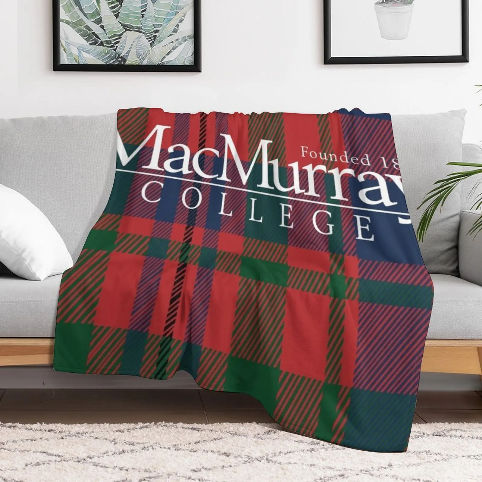 Одеяло в клетку MacMurray College мягкие плюшевые клетчатые одеяла для спального мешка