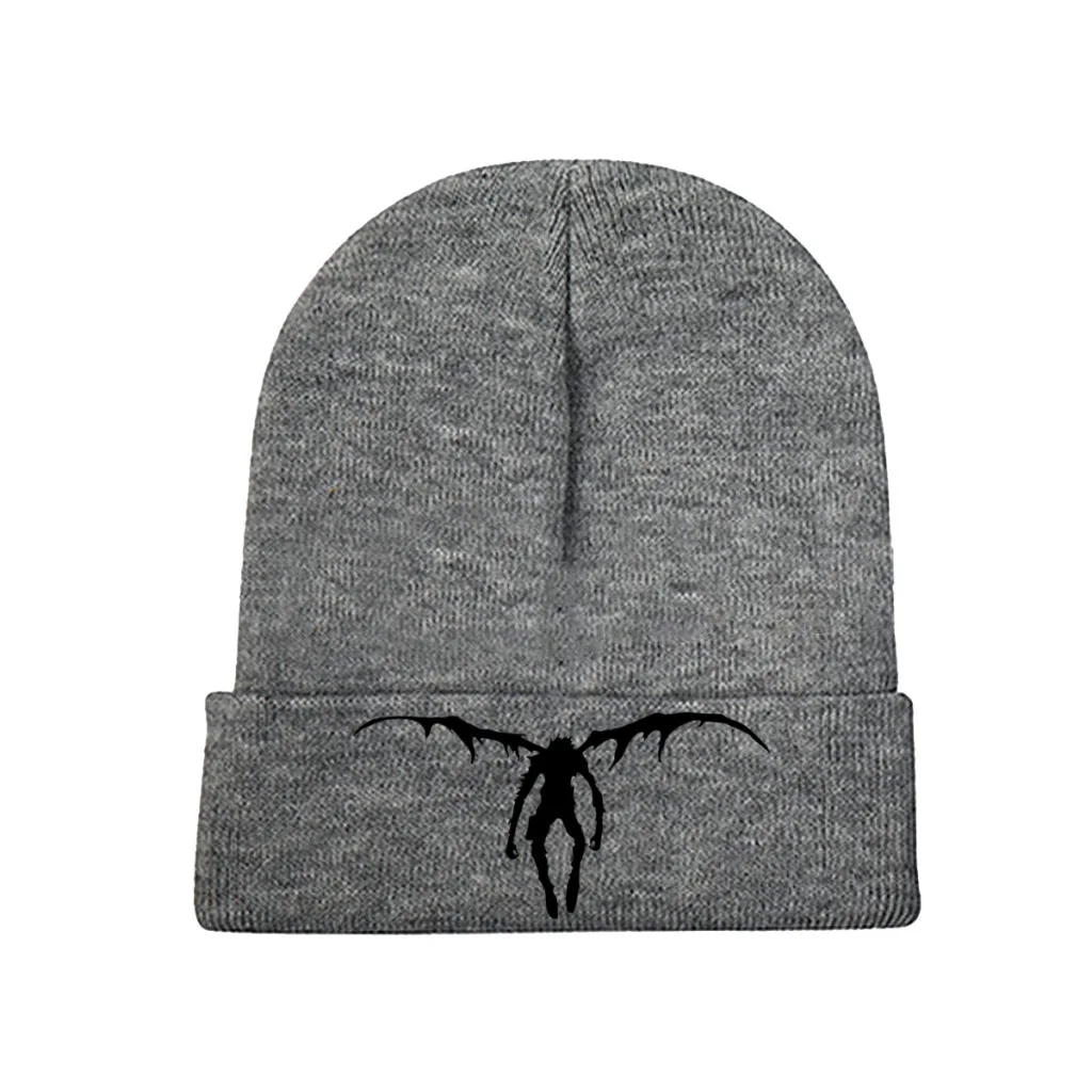 

Death Note Yagami Light Comics Skullies Beanies Caps Ryuk Knitted Winter Warm Bonnet Hats Unisex Ski Cap