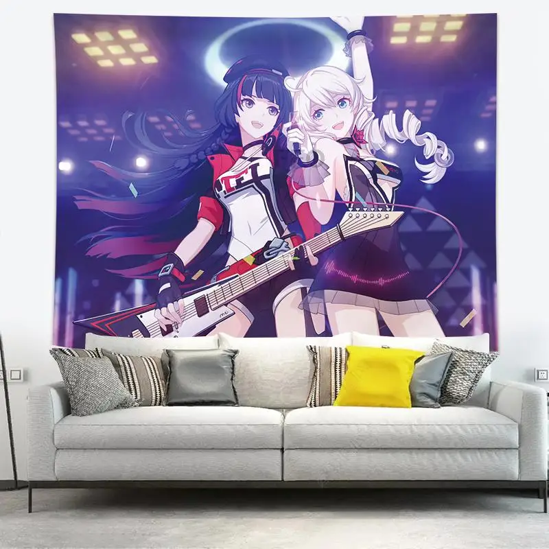 

Anime Painting Kawaii Room Decor Wallpaper Tapestry Teen Indie Bedroom Wall Decoration Macrame Wall Hanging Room Decor Aesthetic