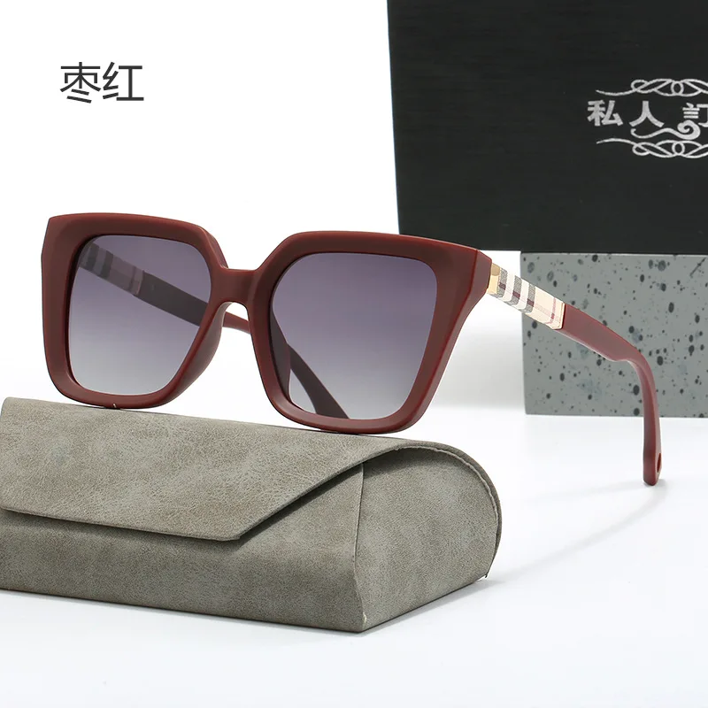 Модные роскошные поляризационные квадратные солнцезащитные очки женские