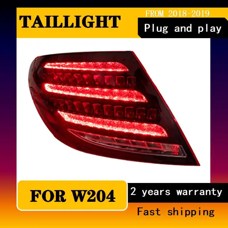 

Car Styling for Tail Lamp for Benz W204 Tail Lights 2007-2013 Maybach Style DRL Turn Signal Brake Reverse Auto Accessories
