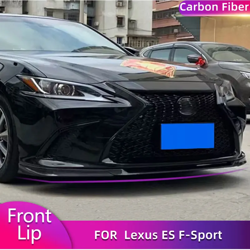 Спойлер на передний бампер из углеродного волокна для Lexus ES F-Sport ES300h ES350 Sedan 2018 2019