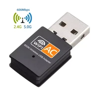 600mbps usb wifi adapter dual band 2 4g5 g ac wireless ethernet network card usb wifi dongle wifi receiver 802 11ac