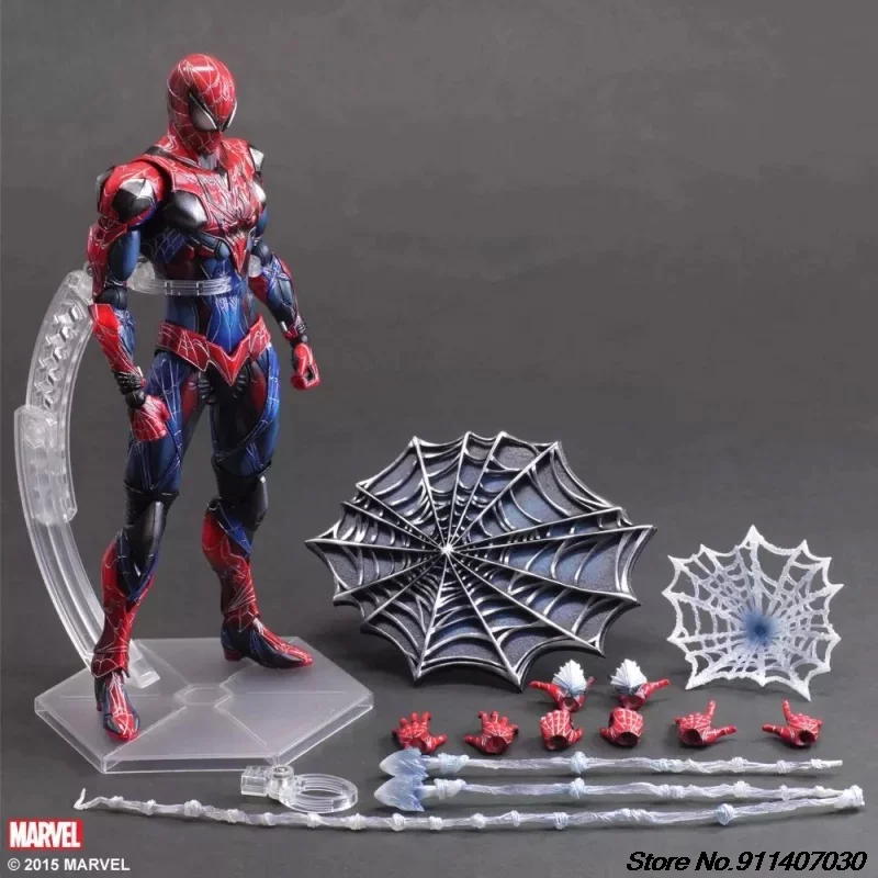

Play Arts 28cm Marvel Spiderman Super Hero Spider Man : Homecoming Action Figure Toys Room Decoration Creative Present For Kids
