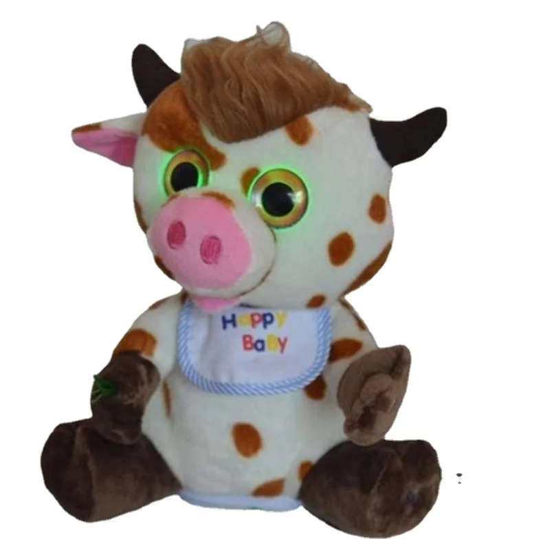 

Электронные интеллектуальные танцевальные игрушки «Корова», Обучающие диалоговое интерактивное освещение, детские подарки на день рожден...