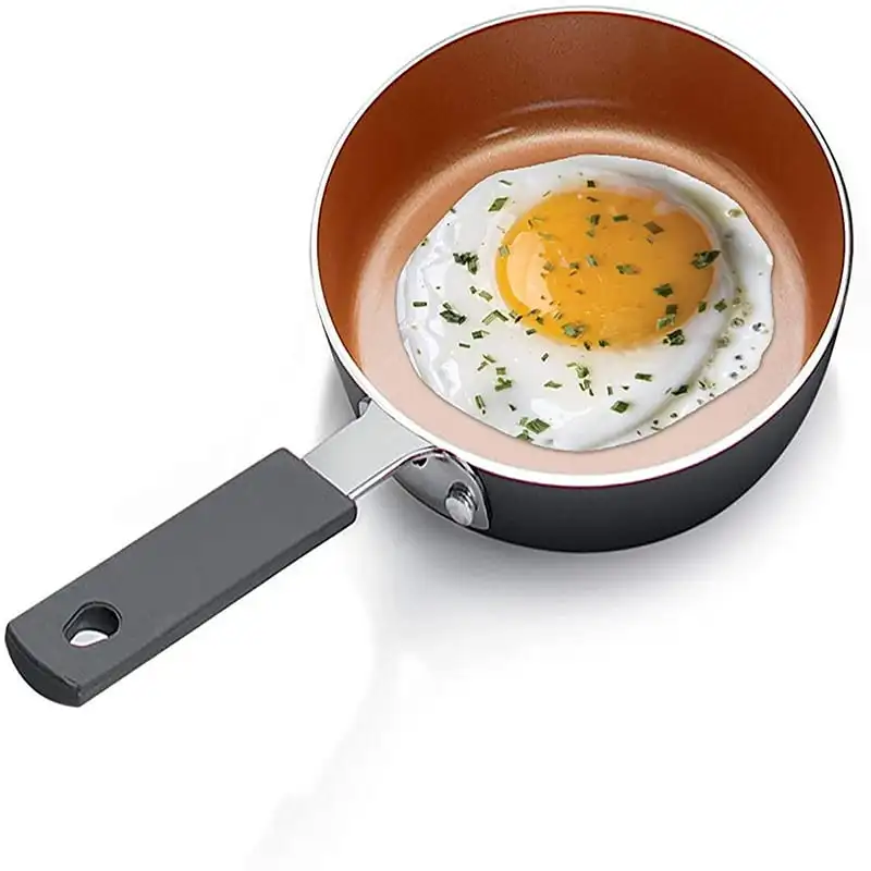 

Egg Pan with Nonstick & Ceramic Coating, 5.5 in, Bronze Accesorios freidora Silicone for air fryer in Pizza accessories Alumini
